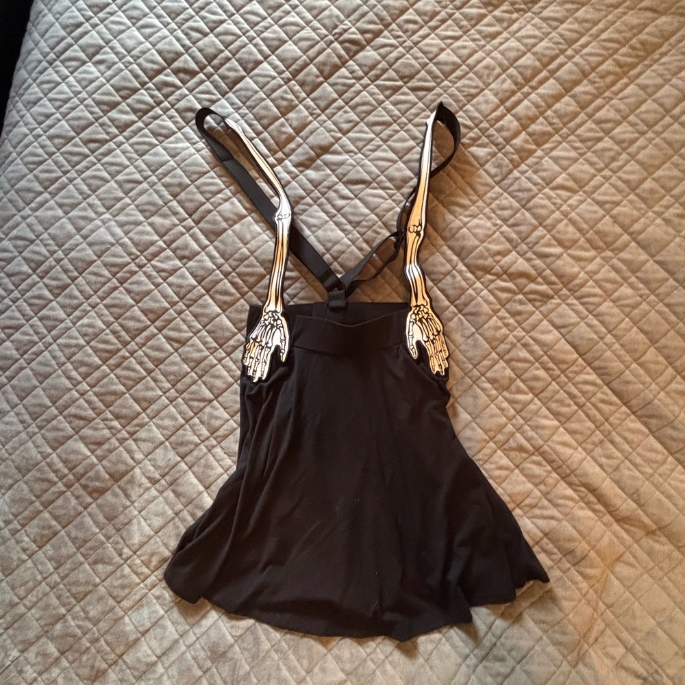 CLEARANCE! Skeleton Suspender Skirt